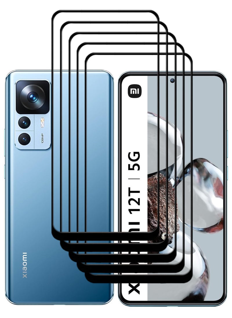 ACLIX 5 Pieces Antistatic ESD Dustproof Premium Quality High Definition Tempered Glass Screen Protector Designed For Xiaomi 12T - Image 1