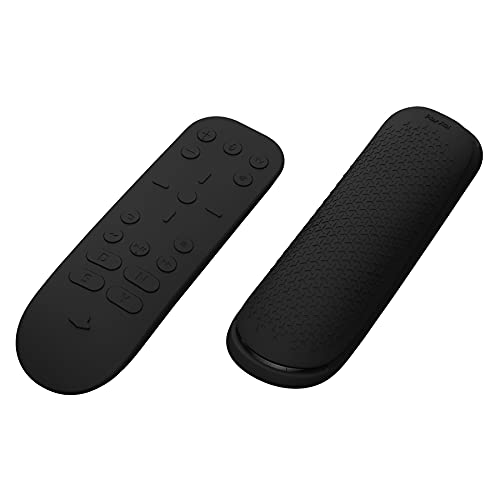 PlayVital Silicone Protective Case for ps5 Media Remote Cover, Ergonomic Design Full Body Protector Skin for ps5 Remote Control - Black - Image 3