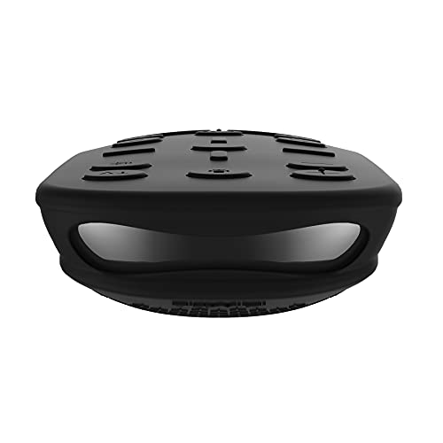 PlayVital Silicone Protective Case for ps5 Media Remote Cover, Ergonomic Design Full Body Protector Skin for ps5 Remote Control - Black - Image 2