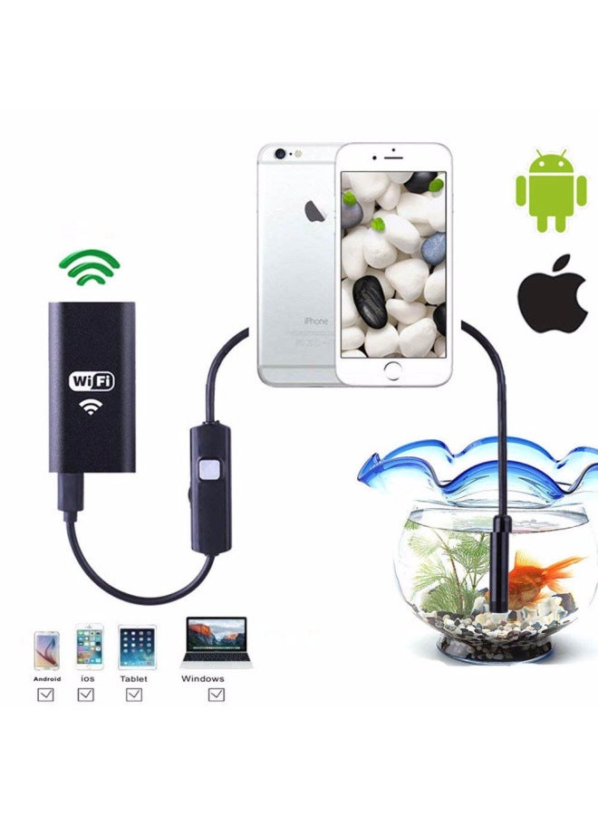 2 Million WIFI Mobile Phone Endoscope 1 M 5 M 2 M High Definition Waterproof IOS Mobile Phone Endoscope Industrial Endoscope-Color:8mmwifi 5 Meters Long - Image 4