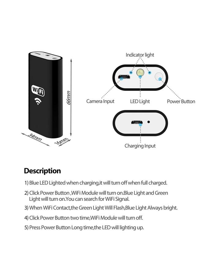 2 Million WIFI Mobile Phone Endoscope 1 M 5 M 2 M High Definition Waterproof IOS Mobile Phone Endoscope Industrial Endoscope-Color:8mmwifi 5 Meters Long - Image 2