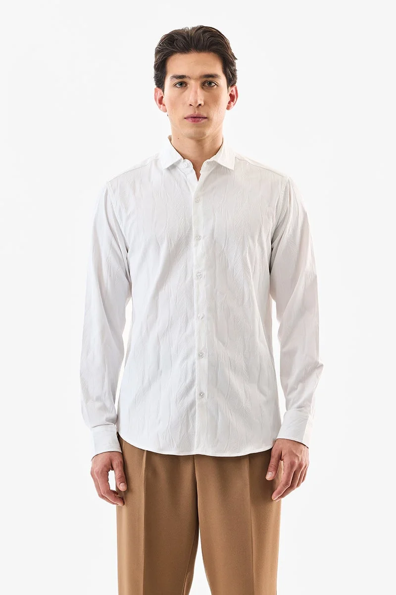 SNITCH Slim Fit Textured Shirt