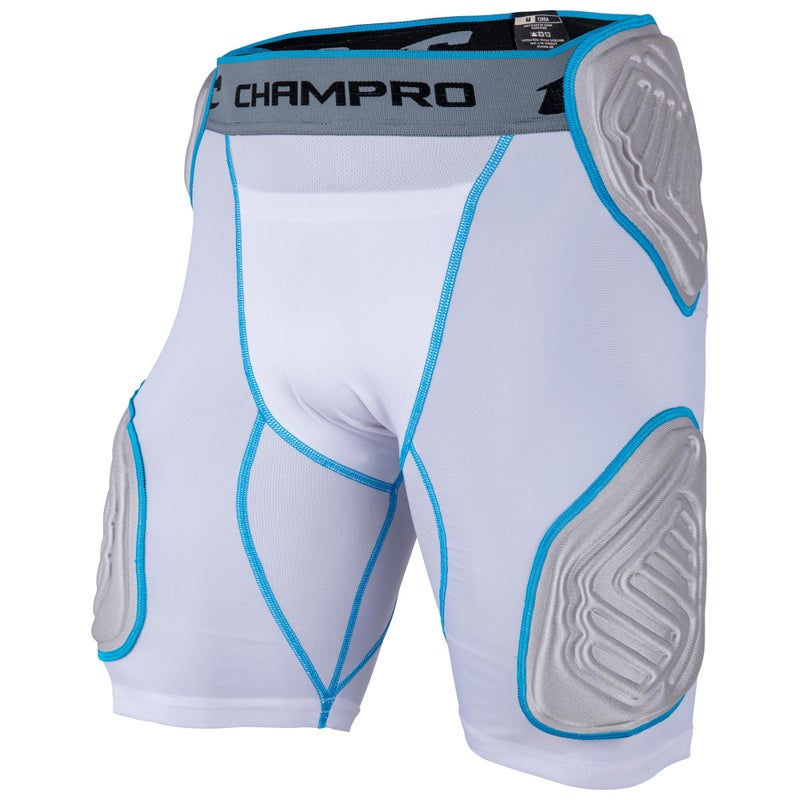 Champro Bull Rush 5-Pad Girdle White   Grey Inset  Adult Medium - Image 1