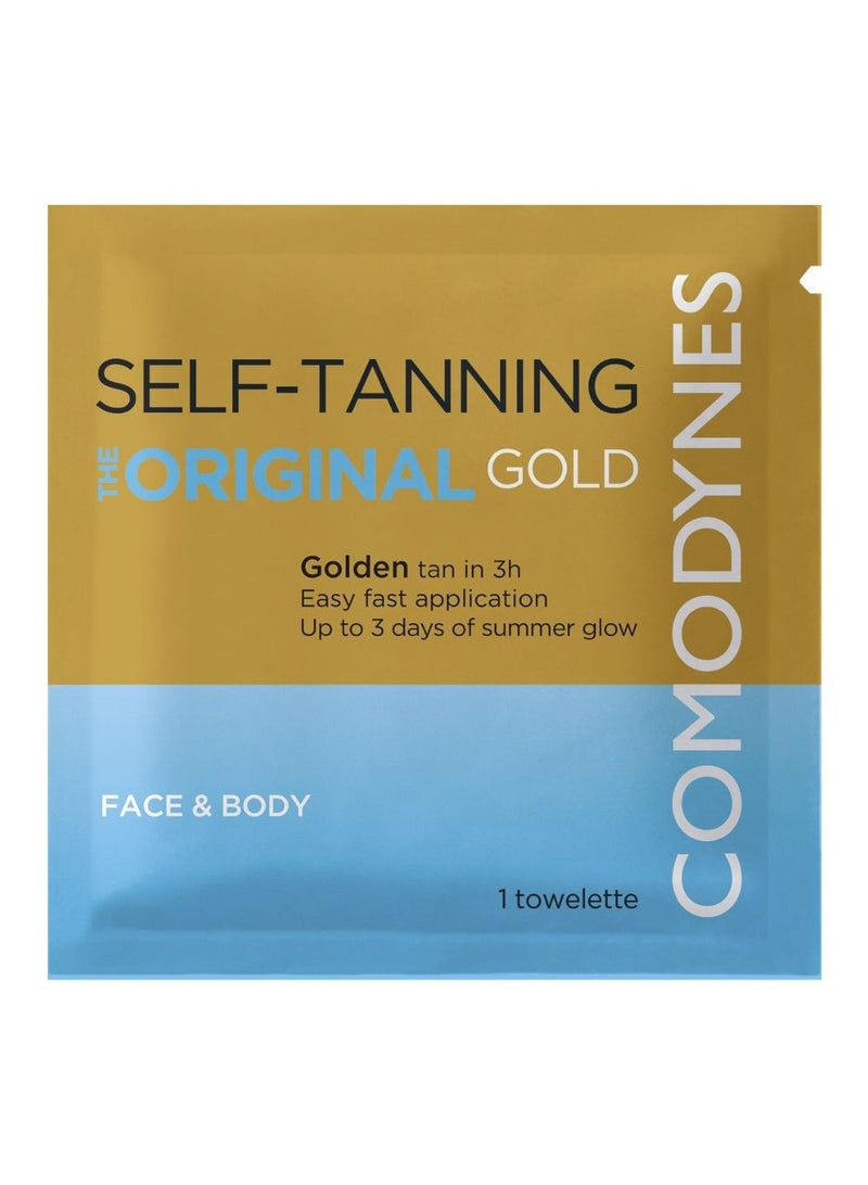 Comodynes Self-Tanning the Original Wipes Gold 1unit - Image 1