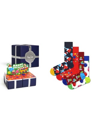 مجموعة هدايا Happy Socks 4-Pack Holiday Vibes - pzsku/ZDA6468864113D8D1FADFZ/45/1746455191/dcbc1ae2-fcfc-4dc6-b966-b1390a725428