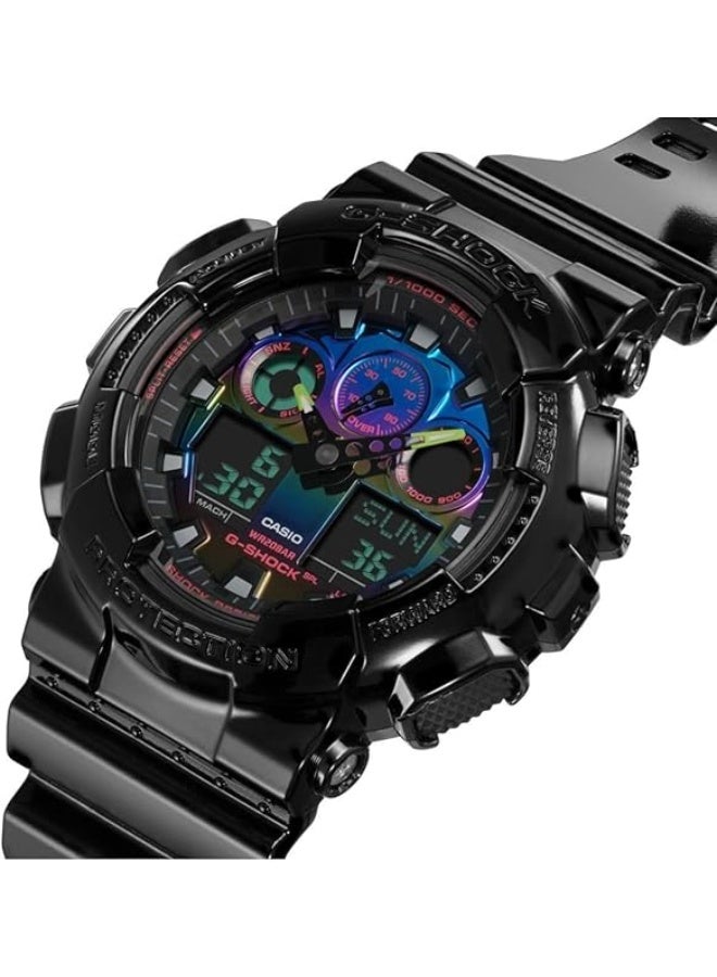 G-SHOCK Casio G-Shock Analog-Digital Watch GA-100RGB-1ADR - Image 2