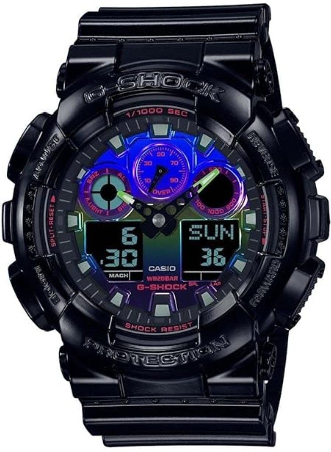 G-SHOCK Casio G-Shock Analog-Digital Watch GA-100RGB-1ADR - Image 1