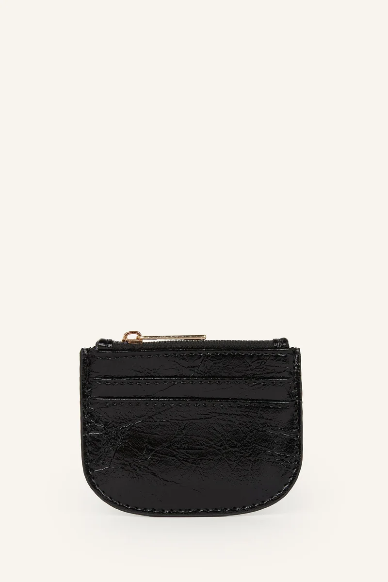 Woman Faux Leather Business Card Wallet