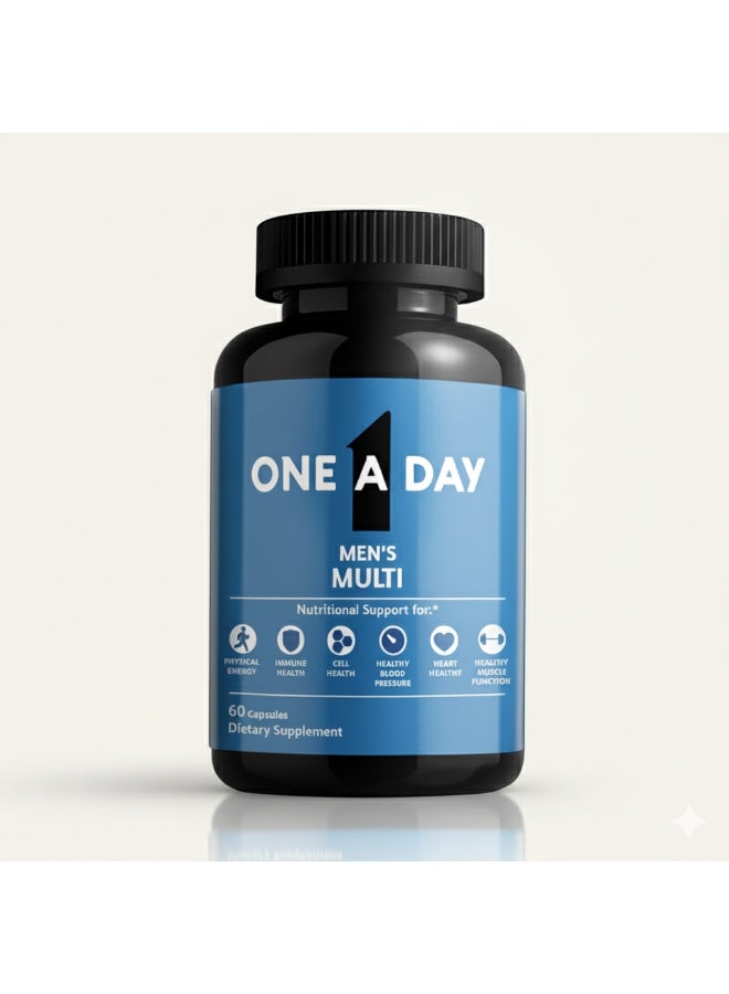 ONE A DAY Men's Daily Wellness Support Supplement For Adult Men, 60 Tablets - Image 1
