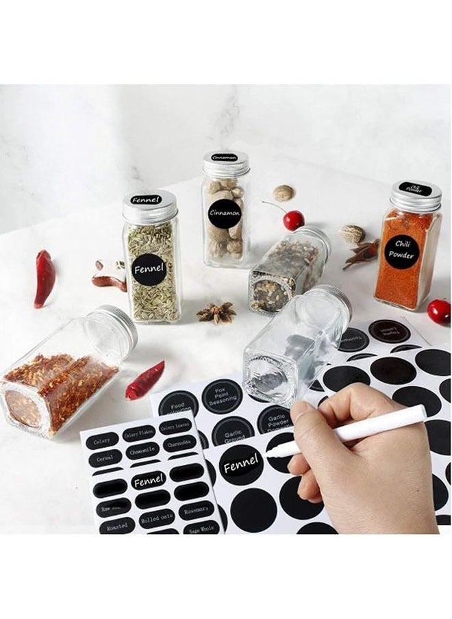 Generic - 24 Pcs Glass Spice Jar Set, 120 ml Spice Container with Metal Cap - Image 1