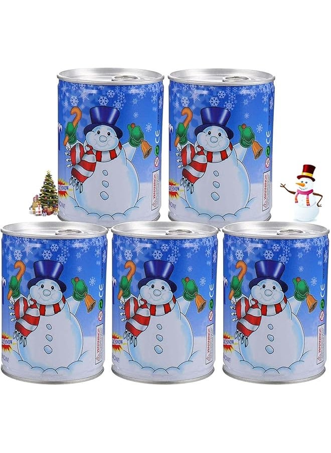 erorex Instant Snow Fake Snow Powder Fluffy Artificial Snow Powder Festival Decoration Man Made Magic Artificial Snow Cans Winter Crafts Snow Play Cloud Slime Festival Decoration Diy Gift 5 Set  - Image 1
