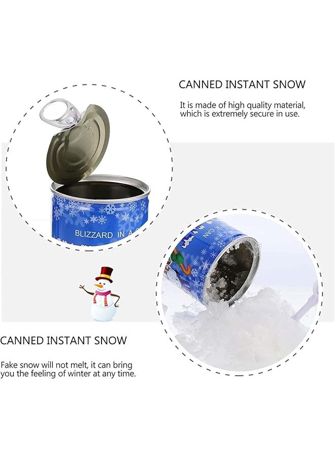 erorex Instant Snow Fake Snow Powder Fluffy Artificial Snow Powder Festival Decoration Man Made Magic Artificial Snow Cans Winter Crafts Snow Play Cloud Slime Festival Decoration Diy Gift 5 Set  - Image 4