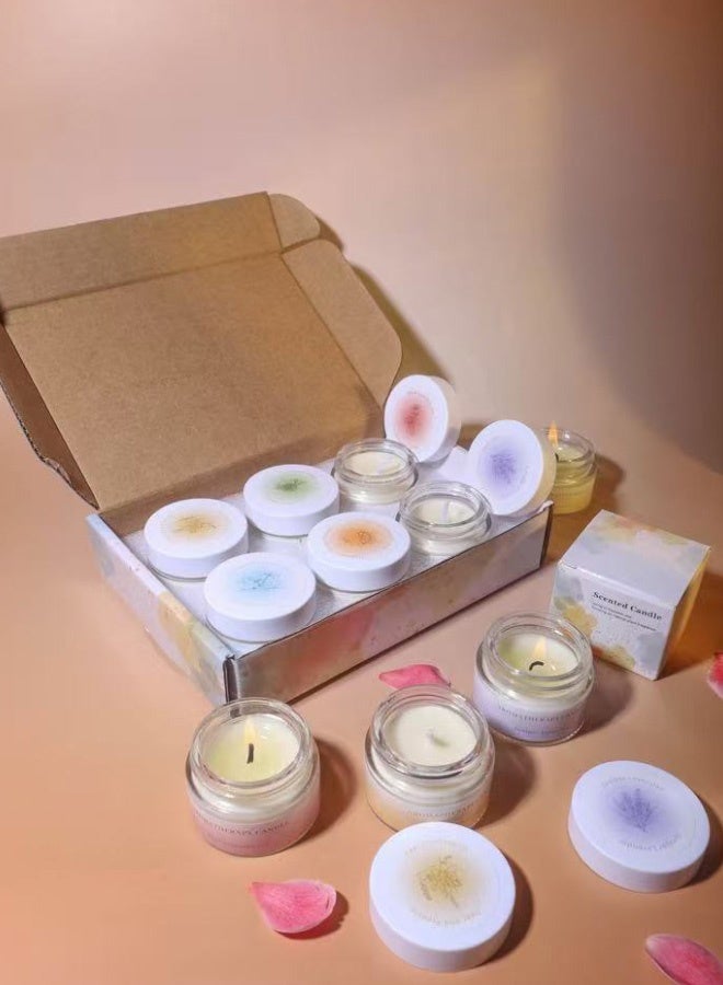 HaHaHai 6 Pack Soy Wax Scented Candle Gift Set – Long Lasting Aromatherapy Essential Oil Candles for Relaxation, Stress Relief, Home Spa & Meditation – Luxury Candle Gift Box for Women, Birthday, Ramadan, Eid & Special Occasions - Image 4