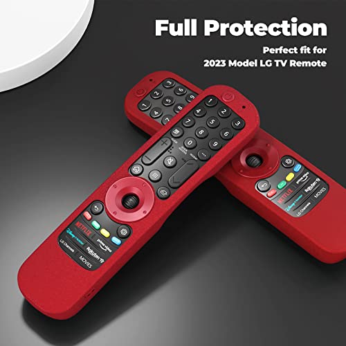 WDZP Protective Silicone Remote Case for LG Smart TV AN-MR21, Red - Image 3