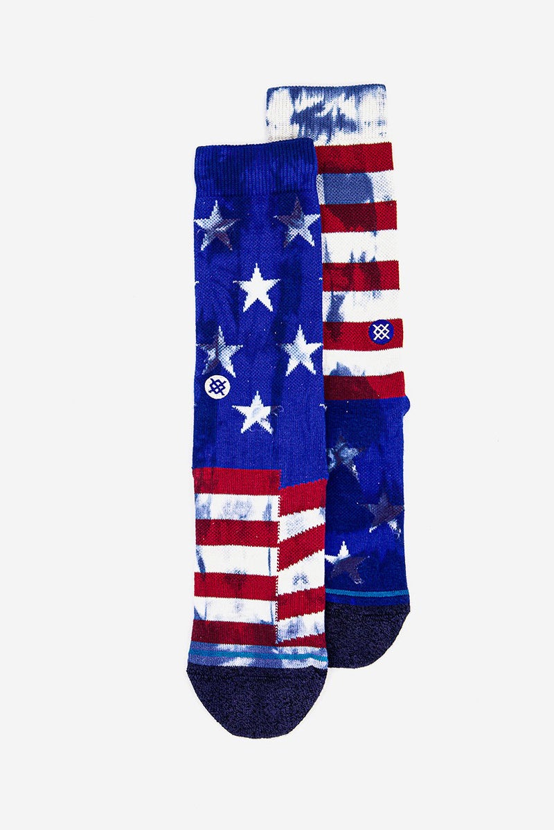 Stance Men 1 Pair Crew Mid Cushion Star Printed Sock, Multicolor - Image 1