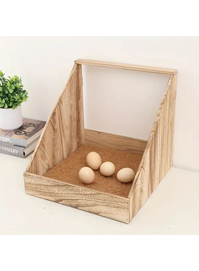 Chicken Nest Without Brown Pad Wooden Coop Ventilation Board Easy Clean Removable Fecal Plate - Image 5