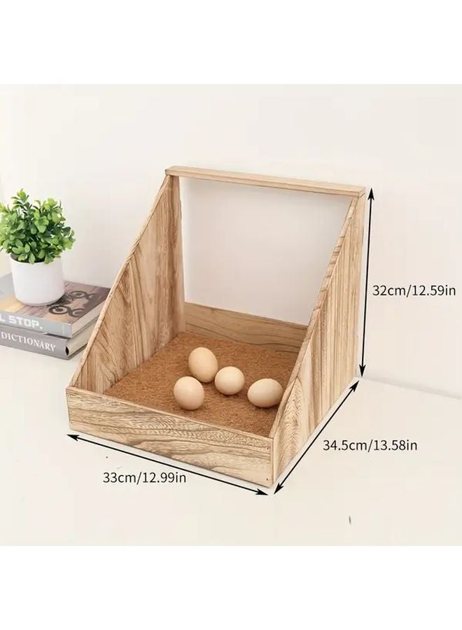 Chicken Nest Without Brown Pad Wooden Coop Ventilation Board Easy Clean Removable Fecal Plate - Image 4