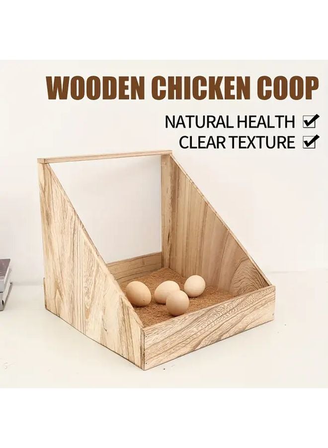 Chicken Nest Without Brown Pad Wooden Coop Ventilation Board Easy Clean Removable Fecal Plate - Image 2