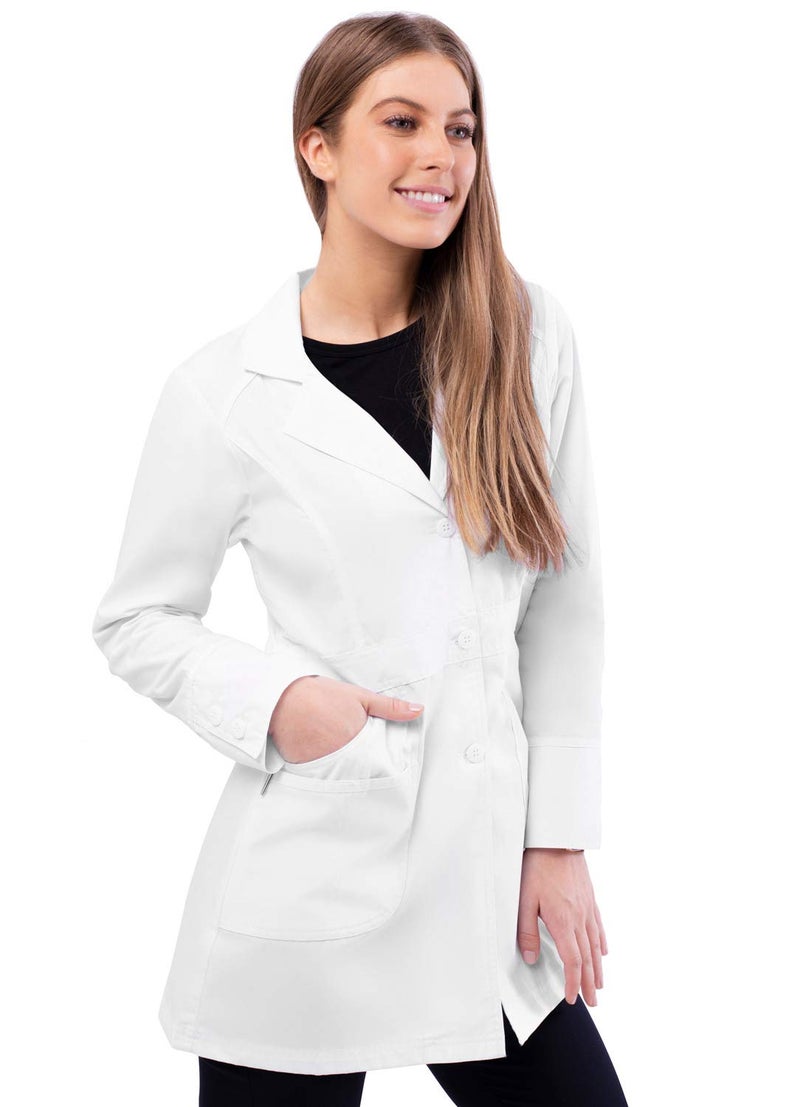 Adar Uniforms , Universal Lab Coats for Women - Perfection 32 Lab Coat - 811 - White - XL - Image 3