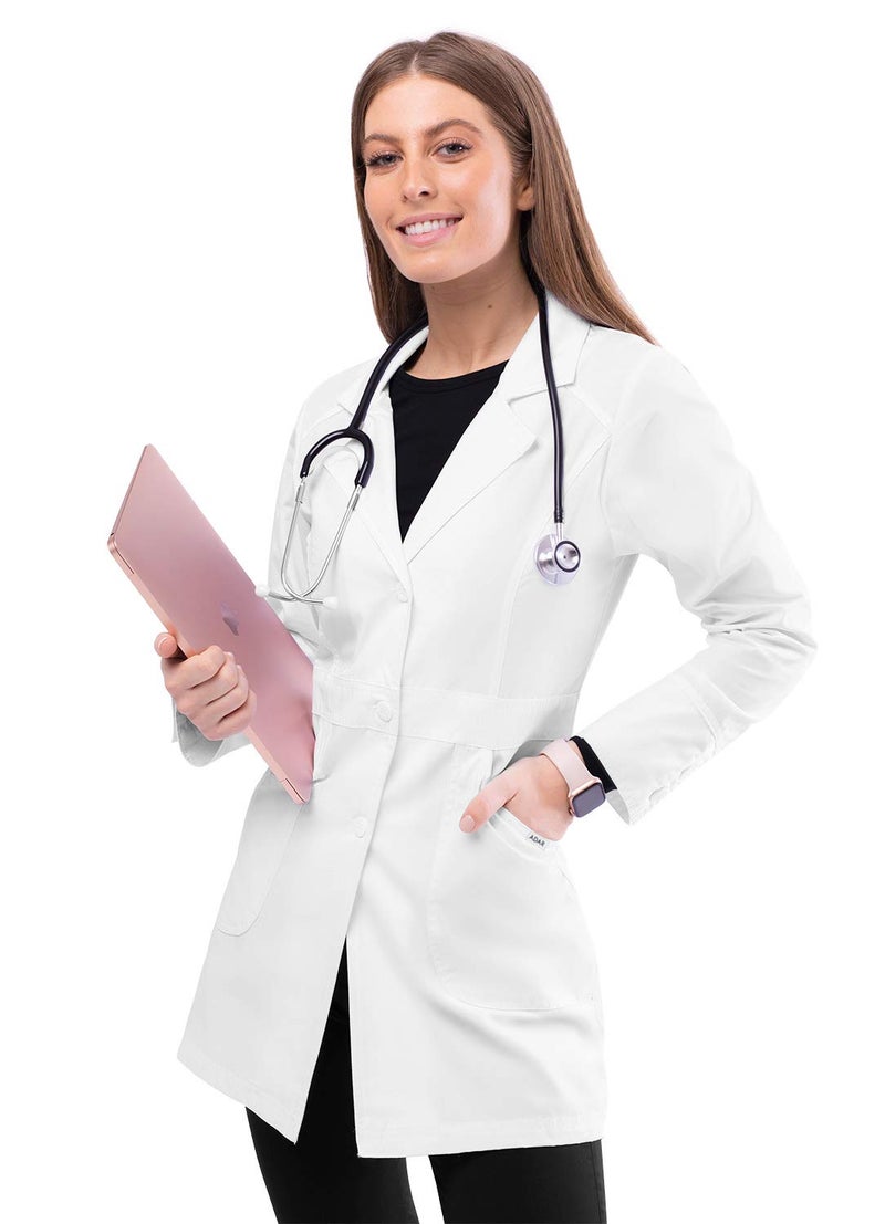 Adar Uniforms , Universal Lab Coats for Women - Perfection 32 Lab Coat - 811 - White - XL - Image 1