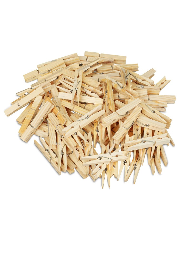 Generic 48-Piece Clothes Pegs Set, Brown, 4.76cm  - Image 1