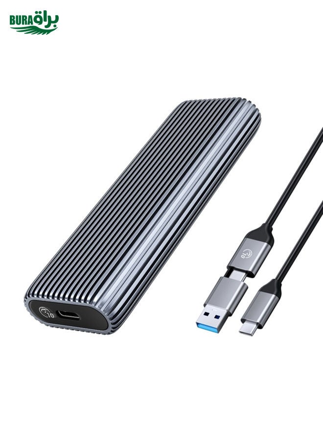 BURAQ ORICO AM2C3-G2 M.2 NVME SSD Enclosure(Grey)  - Image 1