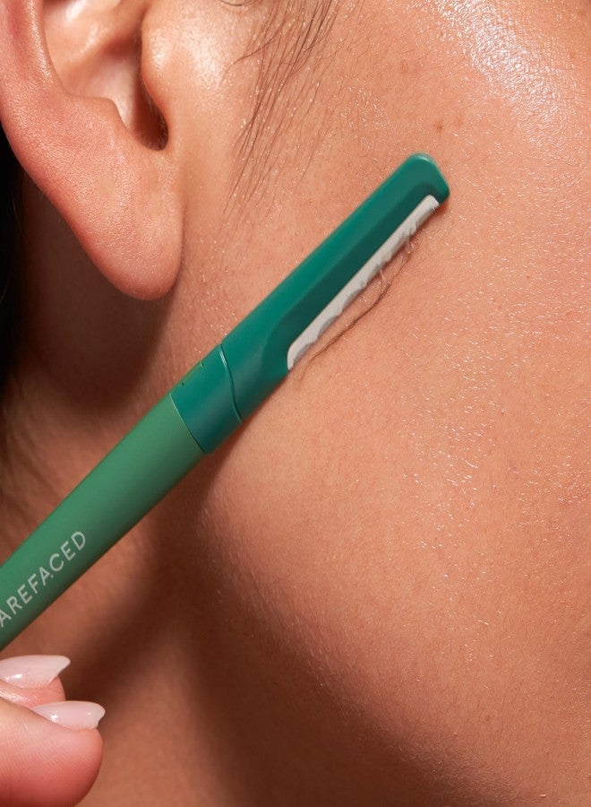 شفرة حلاقة الوجه من بيرفيسد - أداة ديرمابلانينغ من الفولاذ المقاوم للصدأ للنساء - أداة حلاقة الوجه تزيل الزغب والجلد الميت، وتحسن امتصاص منتجات العناية بالبشرة، وتفتح البشرة، وتسهل وضع المكياج - Image 2