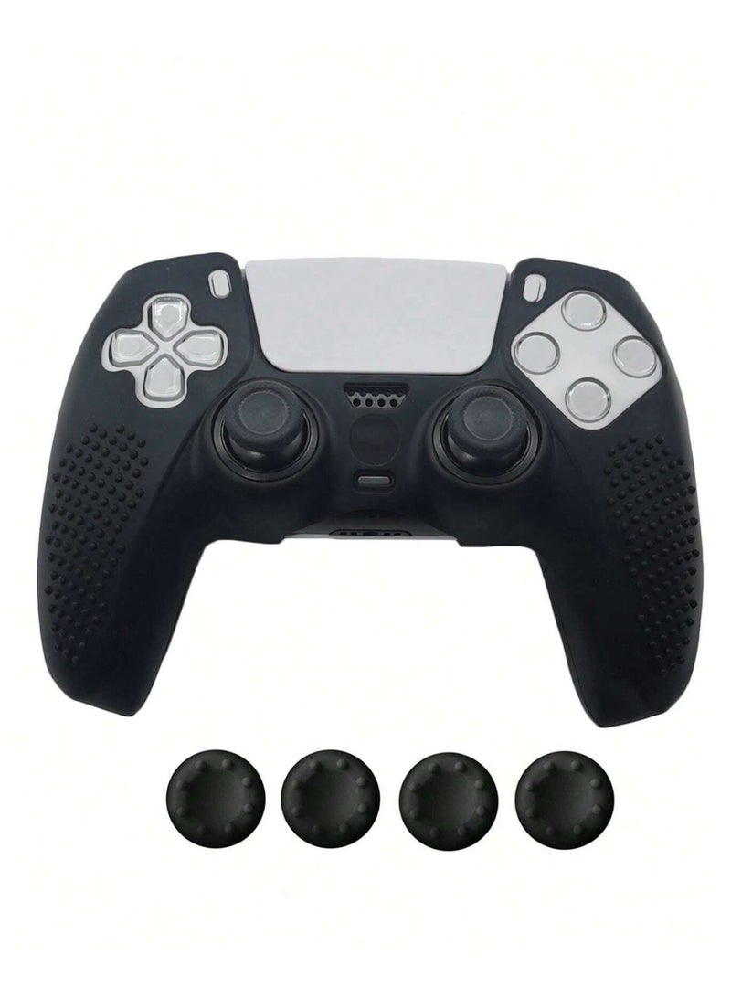 Anti-Slip Silicone Controller Cover for PlayStation 5 with Thumb Grip Caps - Image 1