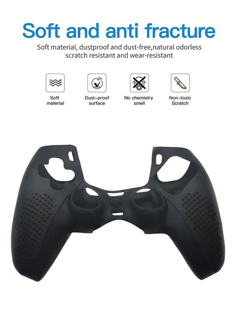 Anti-Slip Silicone Controller Cover for PlayStation 5 with Thumb Grip Caps - Image 2