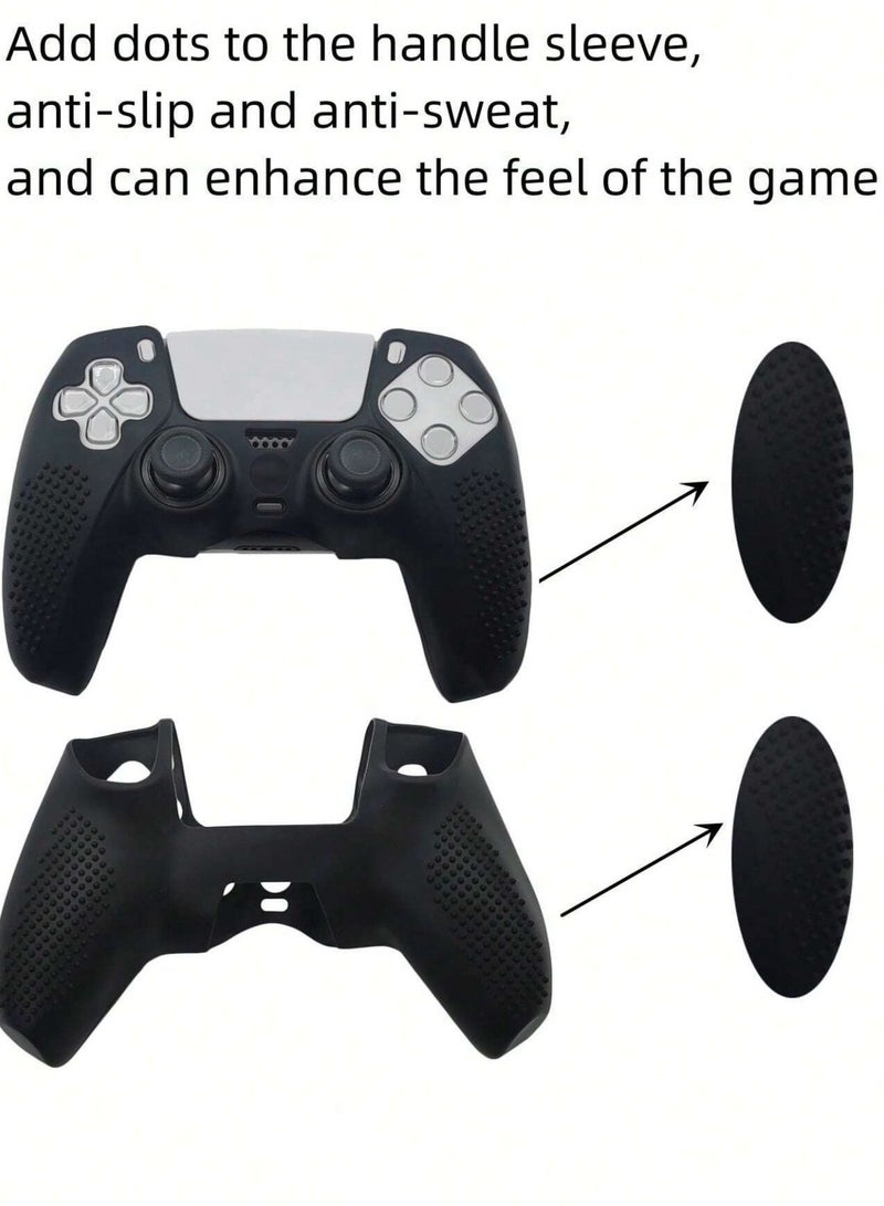 Anti-Slip Silicone Controller Cover for PlayStation 5 with Thumb Grip Caps - Image 3