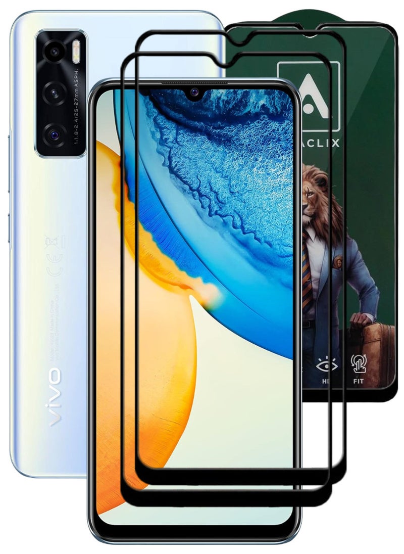 ACLIX 2 Pieces Antistatic ESD Dustproof Premium Quality High Definition Tempered Glass Screen Protector Designed For vivo Y70 - Image 1
