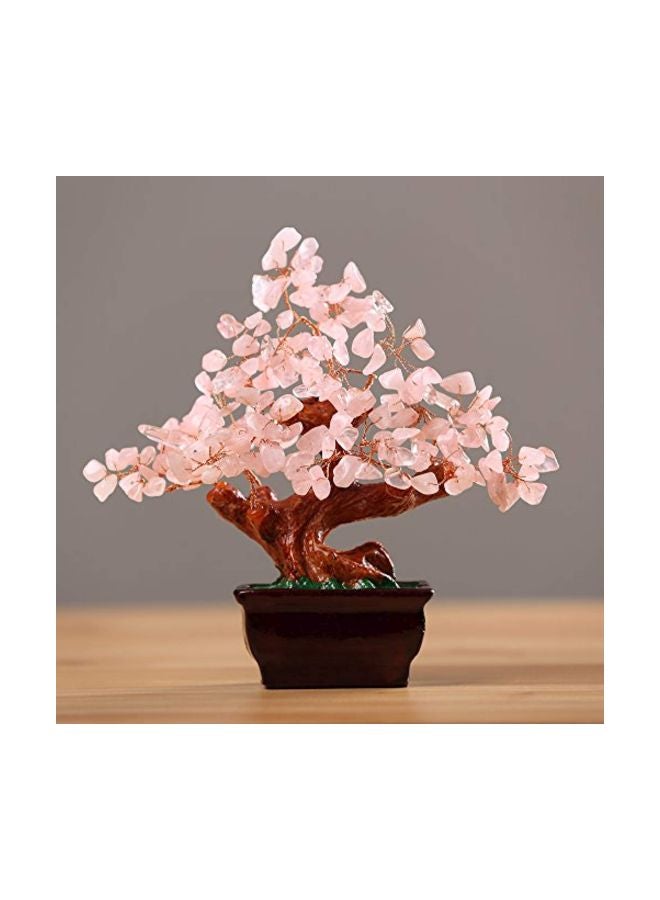 Parma77 Feng Shui Natural Rose Pink Quartz Crystal Money Tree, Healing Crystal Trees Bonsai Style Decoration for Wealth and Luck for Home Decor, Gifts for Women - Image 2