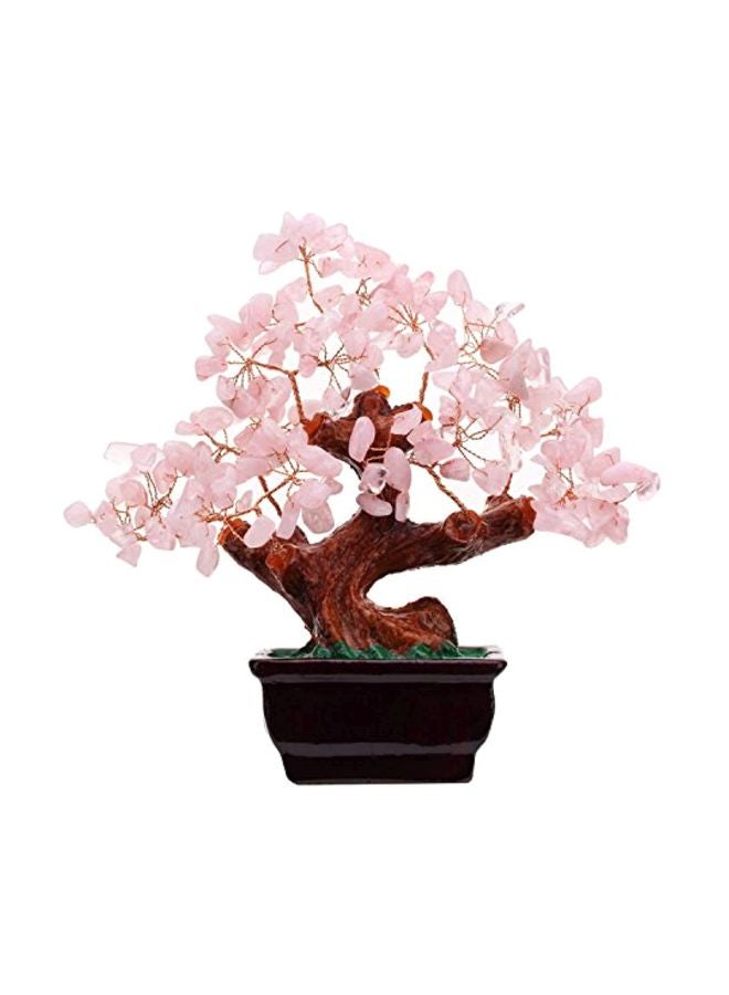 Parma77 Feng Shui Natural Rose Pink Quartz Crystal Money Tree, Healing Crystal Trees Bonsai Style Decoration for Wealth and Luck for Home Decor, Gifts for Women - Image 1