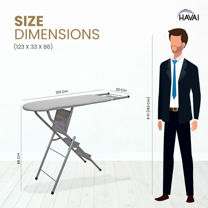 HAVAI 2in1 Convertible Ironing Board Ladder SpaceSaving MultiPurpose Solution for Ironing and Climbing - Image 4