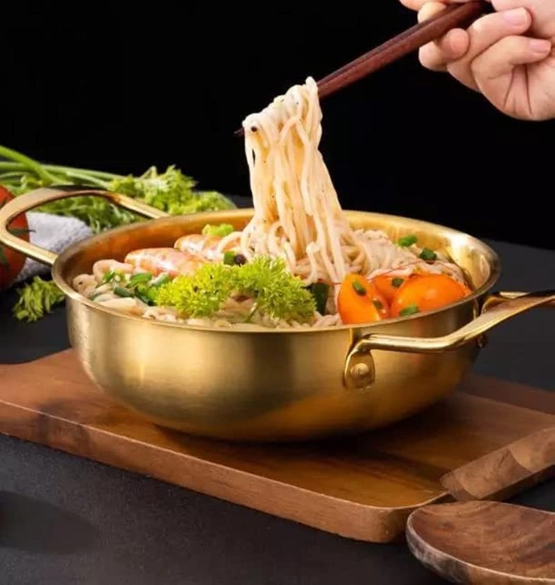 Stainless Steel Spanish Seafood Skillet, Storage Bowl Non-Stick Lobster Pan Seafood Kitchen Tools (27cm)
