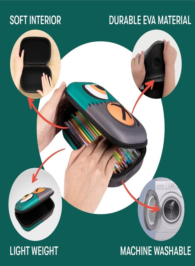 ZIPIT Zombie Pencil Box for Boys, Large Capacity Fun Pencil Case for School, Stationery Organizer Box - Image 3