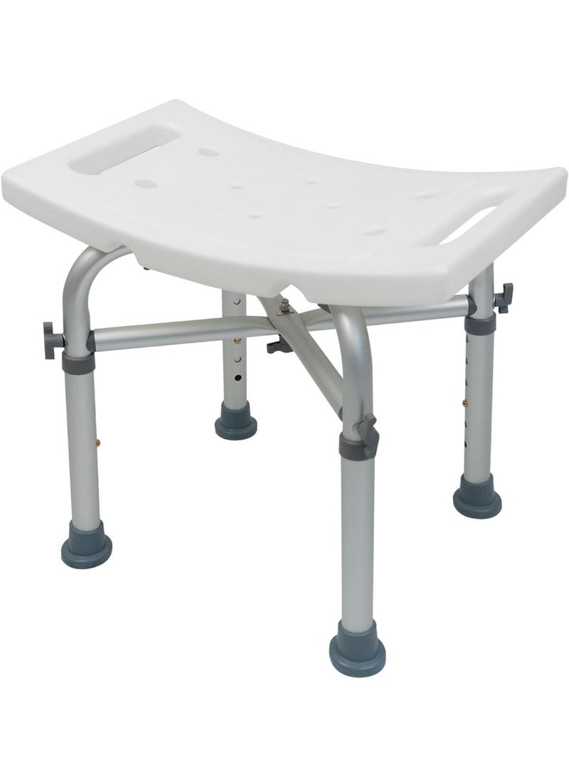 Meishida Shower Seat for Inside Shower Chair - Bath Stool, Bathroom Shower Chairs for Seniors, Elderly, Handicap & Disabled - Adjustable Support Shower Bench w/Handles for Bathtub  - Image 1
