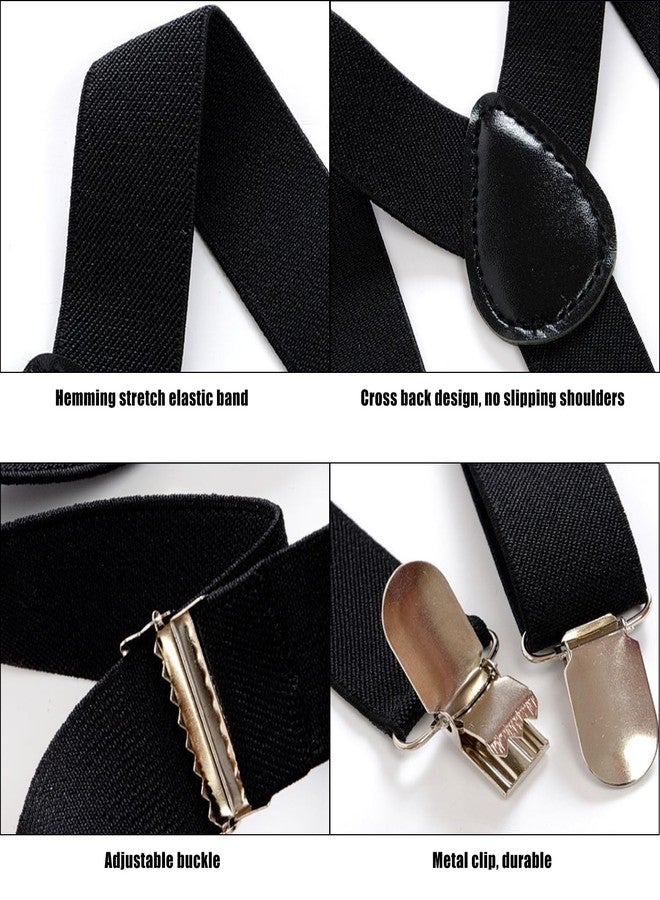 Mealah Classic Kids-Adjustable-Suspenders-Bowtie Set - Black Suspenders & Bow Tie Set for Boys & Girls(2-10 year) - Image 2