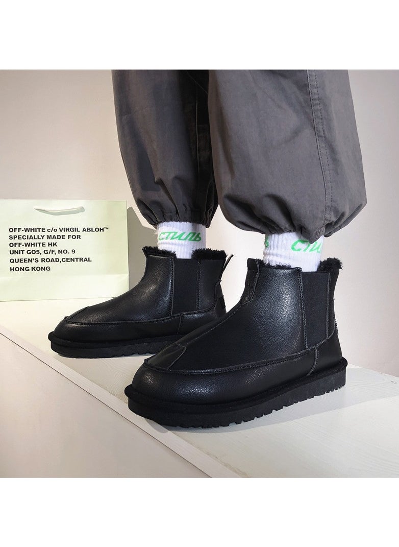 Loquat - Men's Outdoor Fashion High Top Casual Boots Plush Insulation - Image 1