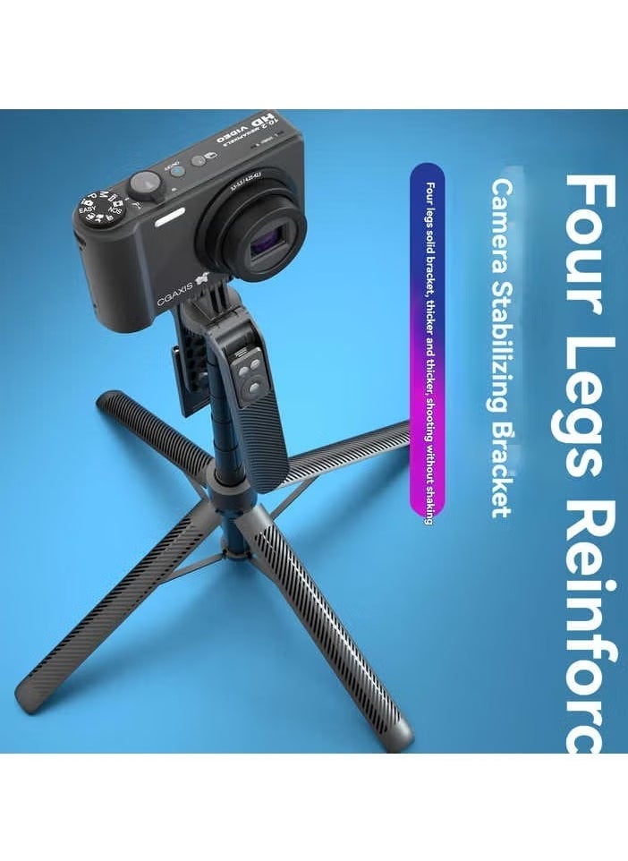 TIGER A14 Bluetooth Aluminum Light Handheld Mini Smart Flexible Mobile Tripod Selfie Phone Stand Holder with Remote Wireless Stick for Phone & Tablet – Portable & Adjustable, Perfect for Photography & Video Recording - Image 5
