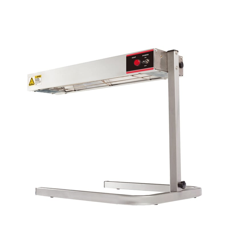 KOUWO Countertop 24 Food Heat Lamp with Adjustable Stand Food Warmer Fry Heating Lamps Commercial 24 inch with Stand 