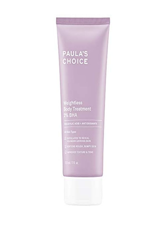 PAULA'S CHOICE Weightless Body Treatment 2% Bha, Salicylic Acid & Chamomile Lotion Exfoliant, Moisturizer For Keratosis Pilaris (Kp) Prone Skin & Clogged Pores, Fragrance-Free & Paraben-Free, 7 Ounces - Image 1