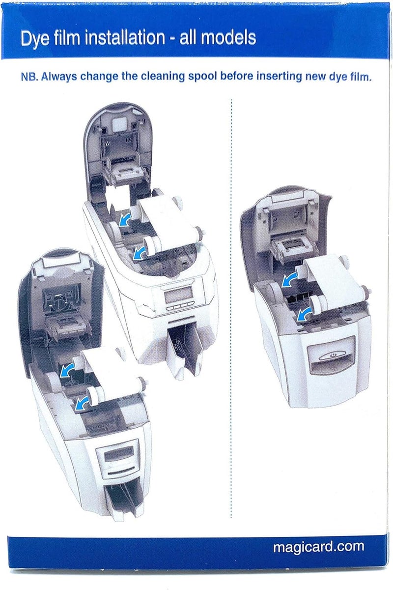 BadgePass Magicard MA300YMCKO Color Ribbon Kit (YMCKO, 300 Prints) for Enduro, Rio Pro, and Pronto Series Card Printers Straight from Manufacturer - Image 3