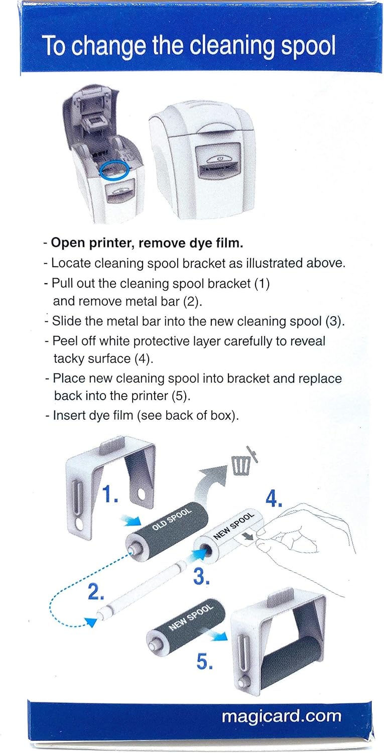 BadgePass Magicard MA300YMCKO Color Ribbon Kit (YMCKO, 300 Prints) for Enduro, Rio Pro, and Pronto Series Card Printers Straight from Manufacturer - Image 4