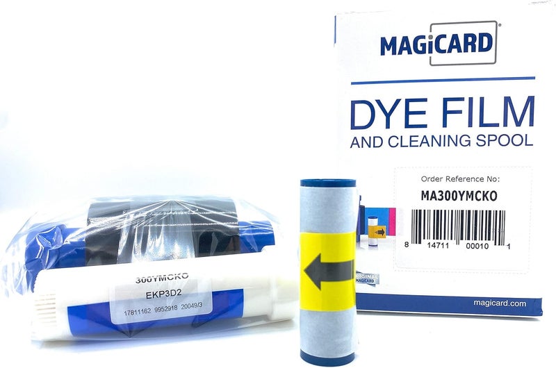 BadgePass Magicard MA300YMCKO Color Ribbon Kit (YMCKO, 300 Prints) for Enduro, Rio Pro, and Pronto Series Card Printers Straight from Manufacturer - Image 2