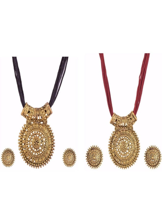 Efulgenz Indian Ethnic Bollywood Designer Necklace Earrings Jewelry Set Antique for Women - Image 1