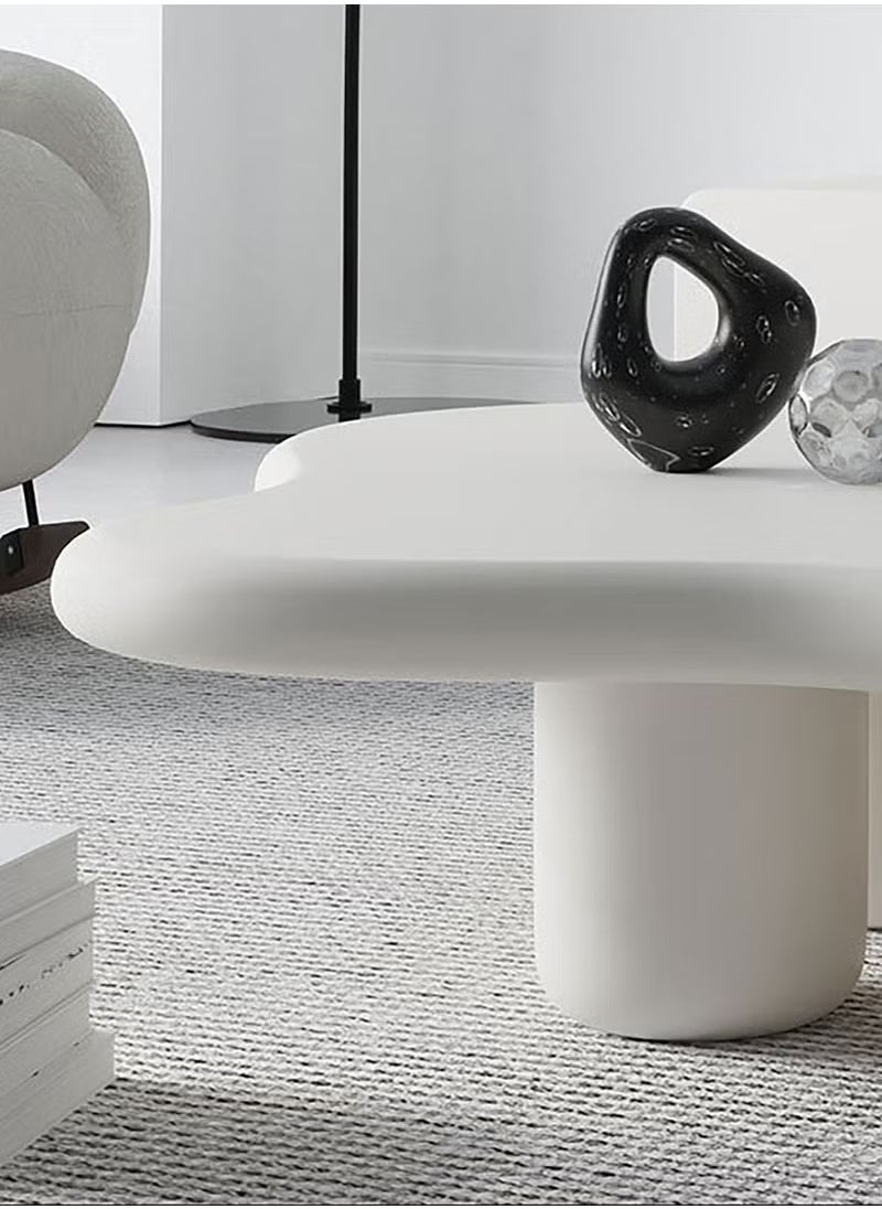 Generic - Modern Design Side Table Living Room Home Furniture Nordic Style Irregular Shape Coffee Table in Cloud shape Simple Small Household Shaped Table Tea Table for Living Room Balcony Garden, Living Room Table Bed Room 120 cm - Image 1
