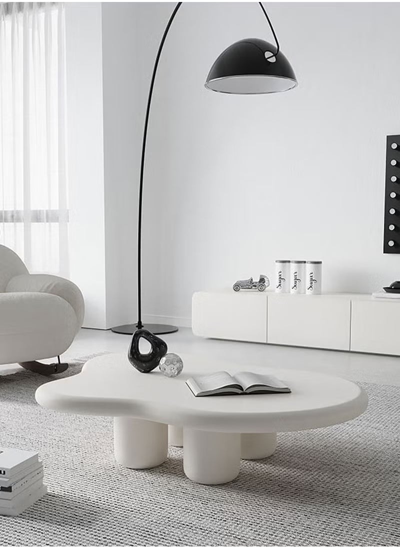 Generic Modern Design Side Table Living Room Home Furniture Nordic Style Irregular Shape Coffee Table in Cloud shape Simple Small Household Shaped Table Tea Table for Living Room Balcony Garden, Living Room Table Bed Room 120 cm  - Image 2