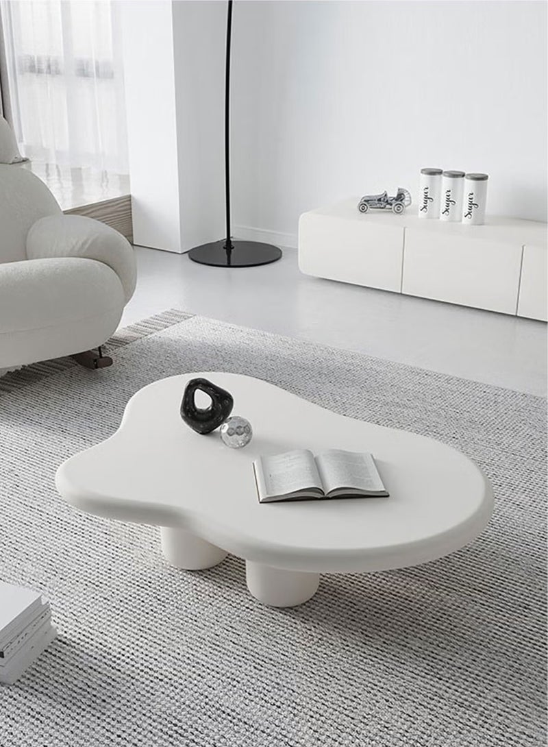 Modern Design Side Table Living Room Home Furniture Nordic Style Irregular Shape Coffee Table in Cloud shape Simple Small Household Shaped Table Tea Table for Living Room Balcony Garden, Living Room Table Bed Room 120 cm - Image 2