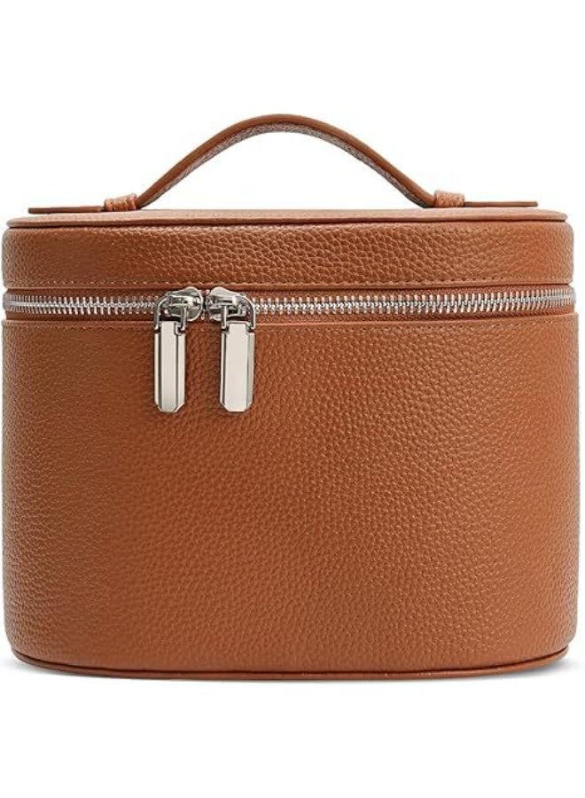 Makeup Bag, Travel Make up Case with Compartments and Handle, Portable Cosmetic Organizer Bags,Toiletry Bag for Women